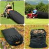 Lawn Tractor Leaf Bag 54 Cubic Feet Standard Garden Waste Collection Bag with 112in Opening - Black