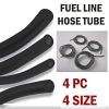 4 Petrol Fuel Line Hose Gas Pipe Tubing For Trimmer Chainsaw Mower Blower Tools - Black