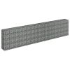 Gabion Raised Bed Galvanized Steel 141.7"x11.8"x35.4" - Silver