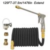 1pc High Pressure Thickened Car Washing Hose; Garden Water Pipe Metal Water Gun Nozzle; Retractable Water Hose Car Washing Tool Set - 100FT-30m Extend