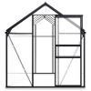 Greenhouse with Base Frame Anthracite Aluminum 75.7 ftÂ² - Anthracite