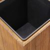 Garden Raised Bed Pot 9.6"x9.6"x9.8" Solid Acacia Wood - Brown