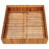 Garden Raised Bed 39.3"x39.3"x9.8" Solid Acacia Wood - Brown