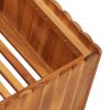 Garden Raised Bed 39.3"x39.3"x9.8" Solid Acacia Wood - Brown
