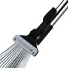 Garden Leaf Rake Adjustable Lightweight 62.6". Telescopic Metal Rake - KM3622