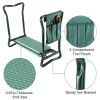 Foldable Portable Gardener Kneeling Bench Stool - Dark Green - Garden Tool