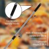 Garden Leaf Rake Adjustable Lightweight 62.6". Telescopic Metal Rake - KM3622