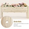 Raised Garden Bed Elevated Planter Box Wood for Vegetable Flower Herb - Natural Wood