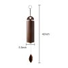 Outdoor Wind Chimes Heroic Windbell Antique Wind Bell, Deep Resonance Serenity Bell, Metal Cylinder Wind Chimes - L