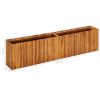 Garden Raised Bed 78.7"x11.8"x19.6" Solid Acacia Wood - Brown