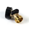 Expert Gardener Brass Material Heavy-Duty Angle Garden Hose Connector Height 2.22in. - Expert Gardener