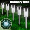 Solar Outdoor Lights New Garden Lamps Powered Waterproof Landscape Path for Yard Backyard Lawn Patio Decorative LED Lighting - RGB