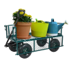 Utility Garden Cart Heavy Duty Wagon w/ Pneumatic Tires Removable Sides - KM0374