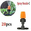 20pcs Adjustable Garden Drip Irrigation Misting Nozzles Micro Sprinkler Head Atomizer Irrigation Drippers - Spray Nozzle-B