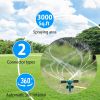 2 Packs 360 Degree Rotatable Lawn Garden Sprinkler Sprayer Adjustable Sprinkler - Green