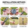 Solar Outdoor Lights New Garden Lamps Powered Waterproof Landscape Path for Yard Backyard Lawn Patio Decorative LED Lighting - RGB