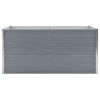 Raised Garden Bed 63"x31.5"x30.3" Galvanized Steel Gray - Grey