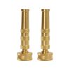 Martha Stewart Heavy Duty Solid Brass 4-in Hose Nozzle - Pack of 2 - Martha Stewart