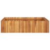 Garden Raised Bed 39.3"x39.3"x9.8" Solid Acacia Wood - Brown