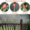 20pcs Adjustable Garden Drip Irrigation Misting Nozzles Micro Sprinkler Head Atomizer Irrigation Drippers - Spray Nozzle-B