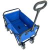 Outdoor Garden Multipurpose Micro Collapsible Beach Trolley Cart Camping Folding Wagon - as Pic