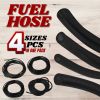 4 Petrol Fuel Line Hose Gas Pipe Tubing For Trimmer Chainsaw Mower Blower Tools - Black