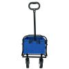 Outdoor Garden Multipurpose Micro Collapsible Beach Trolley Cart Camping Folding Wagon - as Pic