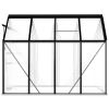 Greenhouse with Base Frame Anthracite Aluminum 51.1 ftÂ² - Anthracite