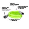 FlexzillaÂ® Garden Lead-in Hose, 5/8" x 5', 3/4" - 11 1/2 GHT Fittings, ZillaGreenâ„¢ - Flexzilla