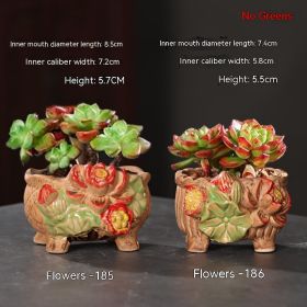 Ceramic Large Diameter Succulent Flowerpot (Option: 54style-Ceramic)