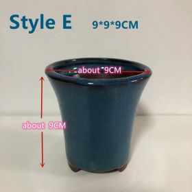 5 Styles Fashion Chinese Style Bonsai Pots Breathable (Option: Style E)