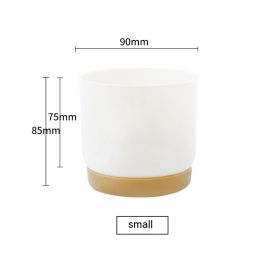 Ceramic Plastic Lazy Person Automatic Water Absorption Small Flower Pot (Option: Imitation Porcelain Basin 90)