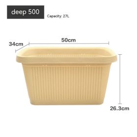 Extra Large Flowerpot Family Balcony Vegetables (Option: Light Brown Kitchen Sink 500)