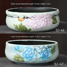 Ceramic Large Diameter Succulent Flowerpot (Option: 26style-Ceramic)