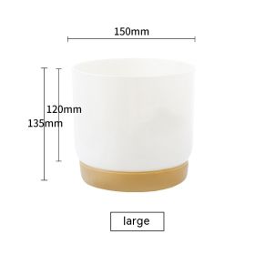 Ceramic Plastic Lazy Person Automatic Water Absorption Small Flower Pot (Option: Imitation Porcelain Basin 150)