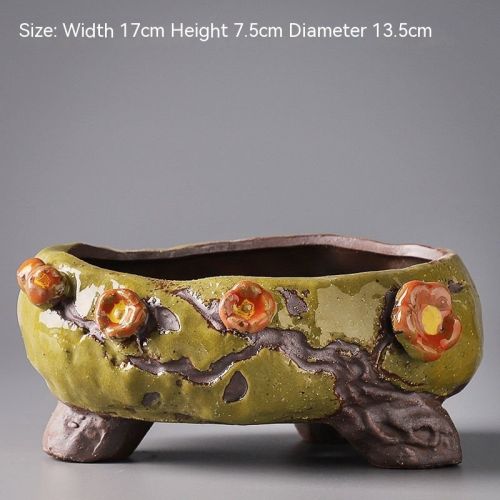 Cute And Creative Large Caliber Combination Pot With Meat And Flower Pots