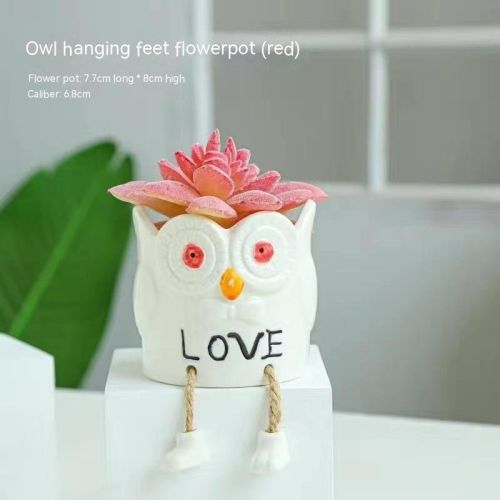 Ceramic Hanging Foot Flowerpot Succulent Plant