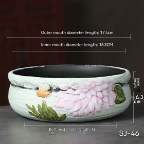Ceramic Large Diameter Succulent Flowerpot (Option: 21style-Ceramic)