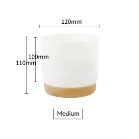 Ceramic Plastic Lazy Person Automatic Water Absorption Small Flower Pot (Option: Imitation Porcelain Basin 120)