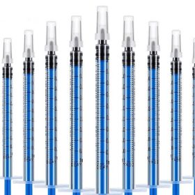 Plastic Syringe Used In Garden Industry To Measure Oil Quantity (Option: Blue Plug)