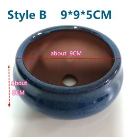 5 Styles Fashion Chinese Style Bonsai Pots Breathable (Option: Style B)