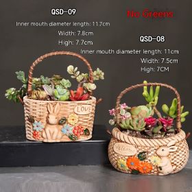 Ceramic Large Diameter Succulent Flowerpot (Option: 19style-Ceramic)
